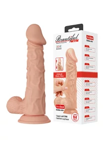 Realisztikus herés világos dildó Beautiful Buraq 24 cm
