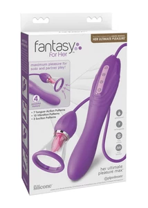 Nyelves csiklóizgató 3 az 1-ben Intenzív vibrátor és szívó - Her ultimate pleasure max purple