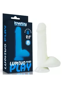 Világító dildó tapadótalpas 8.0 lumino play silicone