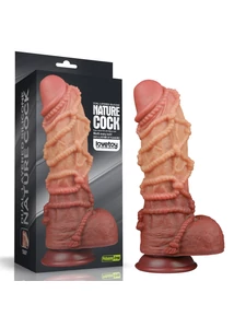 Kétrétegű nagy dildó 26 cm-es tapadótalpas platinum silicone cock