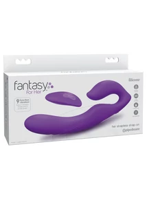 Hám nélküli felcsatolható távirányítós vibrátor Her ultimate strapless strap-on purple