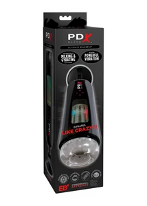 Forgó és vibráló maszturbátor Ultimate milker 2 black