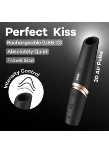 Léghullámos csikló vibrátor Perfect Kiss
