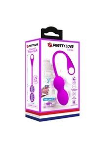 Applikációs vibrációs gésagolyó Pretty Love Elvira purple