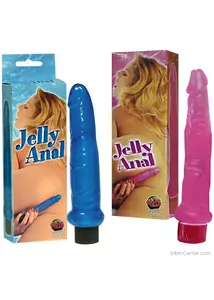 Jelly anal zselés vibrátor -kék