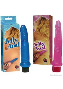 Jelly anal zselés vibrátor -kék