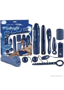 Midnight Blue szexkészlet 9 erotikus eszközzel