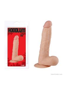 Realisztikus dildó, letapasztható 22 cm-es Hoodlum