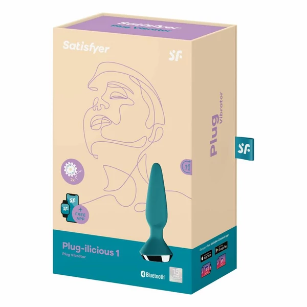 Vibrátoros análdugó Plug-ilicious 1 zöld