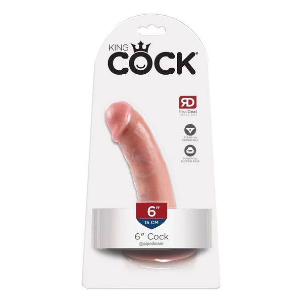 King Cock  6" valósághű dildó, 15 cm