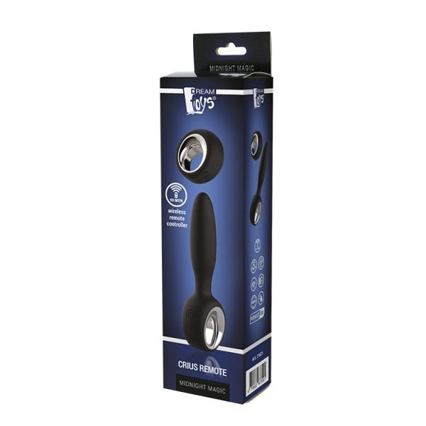 Anál vibrátor plug, Crius Remote Midnight Magic