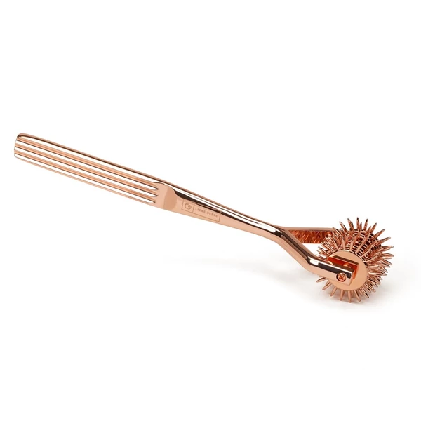 Ötsoros tüskés wartenberg-kerék Five-row pinwheel rose gold