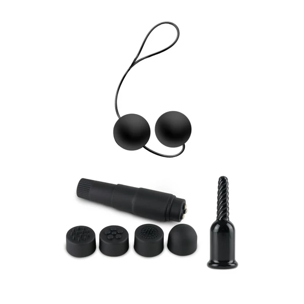 BDSM készlet 10 darabos  Ultimate bondage kit fekete