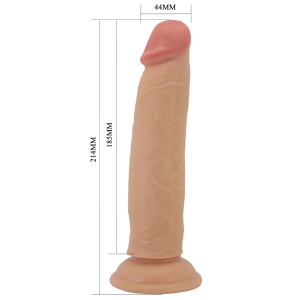 Letapasztható csúszóbőrös dildó Pretty love keon flesh