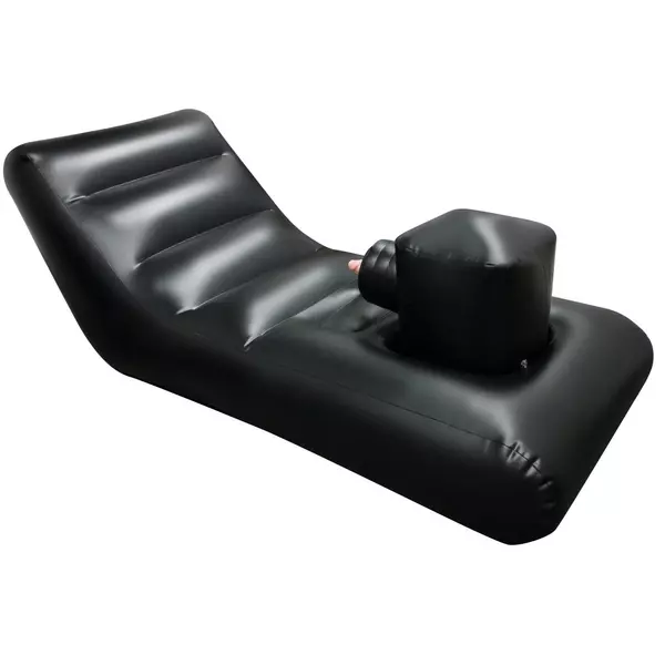 Szexgép felfújható ággyal fekete Dark magic inflatable bed