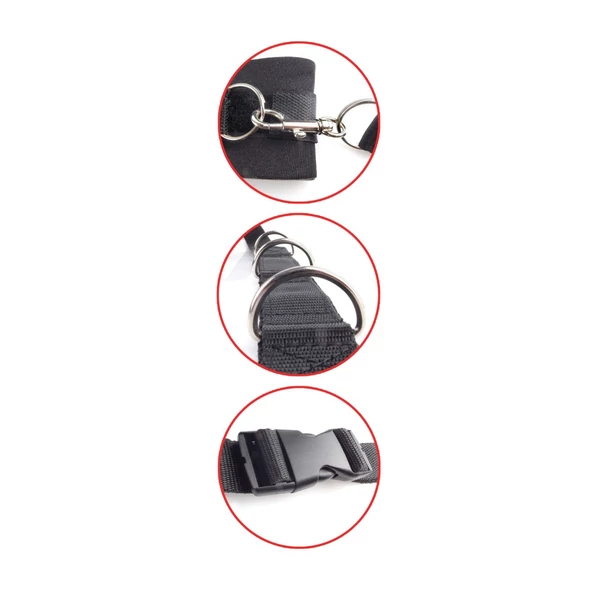 Ultimate bed restraint system  black