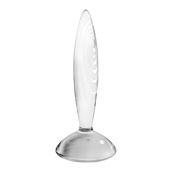 Üveg dildó Sparkling Crystal transparent