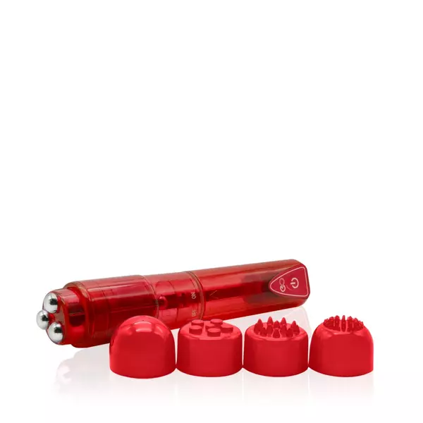 Mini csiklóizgató vibrátor Vibbrant portable vibrator red