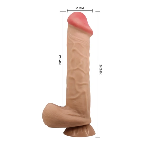 Letapasztható csúszóbőrös dildó Pretty love mendel flesh