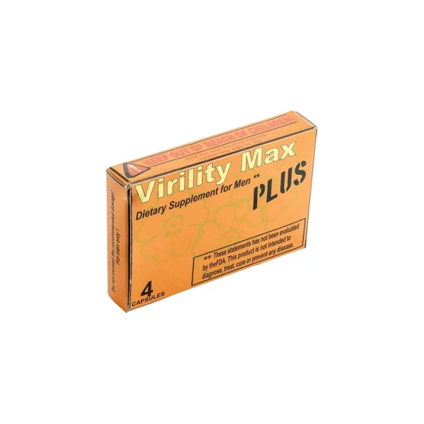 Potencianövelő kapszula Virility max plus - 4 db