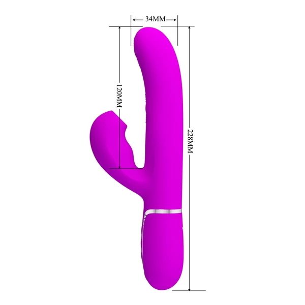 Csiklóizgatós vibrátor tapogató és lüktető funkcióval pink - Pretty Love Perlita twinkled tenderness purple I