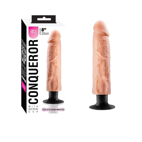 Tapadókorongos vibri Conqueror multi-speed vibrátor 20 cm