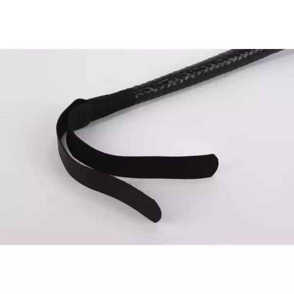 Bőr korbács 70 cm-es kid leather 9 tails flogger fekete