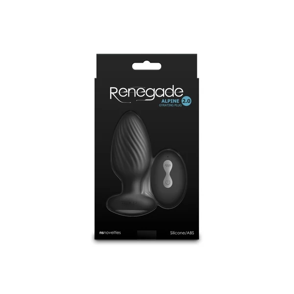 Forgó vibrációs fenékdugó távirányítóval - Renegade Alpine 2.0 black
