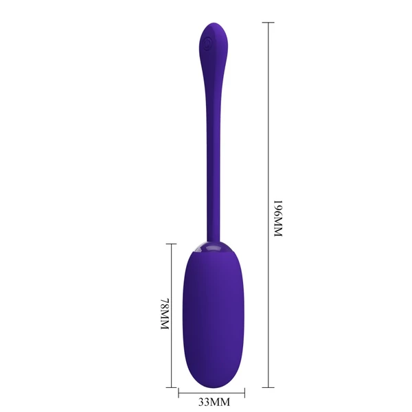Vibrációs tojás puha szilikon bevonattal Pretty Love Julius Purple II