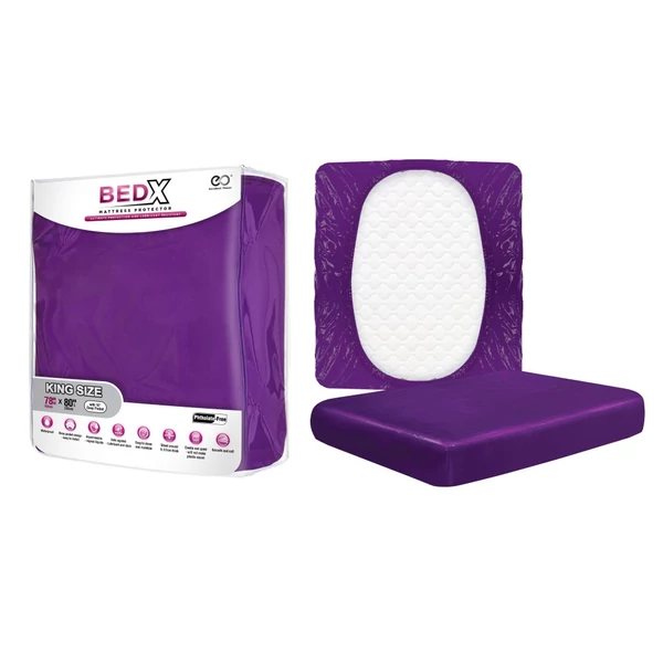 Ágyvédő takaró Bed x mattress protector lila
