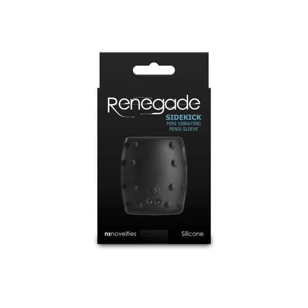 Vibrációs péniszmandzsetta fekete - Renegade Sidekick
