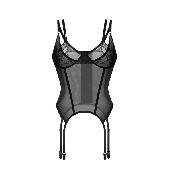 Szexi fűző fekete Arrowel corset l/xl