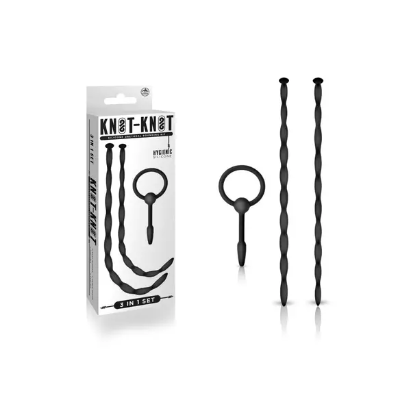 Húgycső tágító szett Knot-knot silicone urethral sounding kit ii