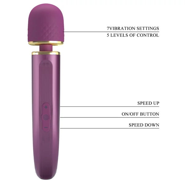 Masszírozó tölthető Pretty love colorful massager purple