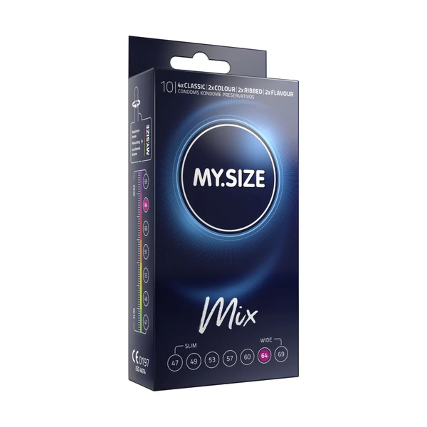 Méretes óvszer készlet My size mix condoms 64 mm (10 db)