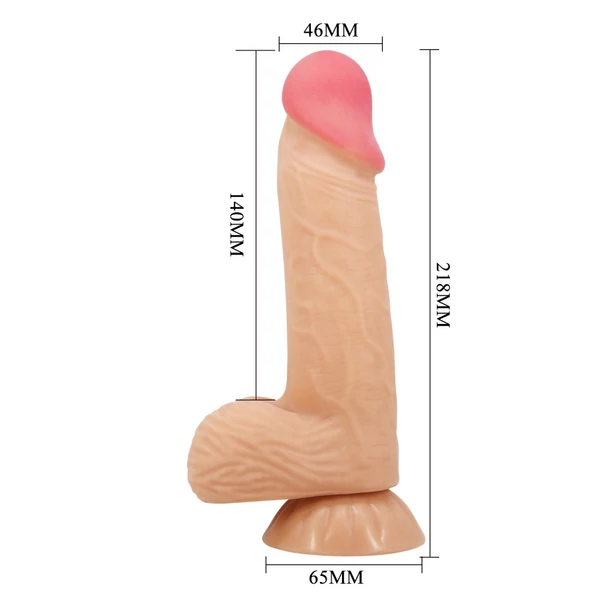 Realisztikus letapasztható dildó Pretty love lisle flesh