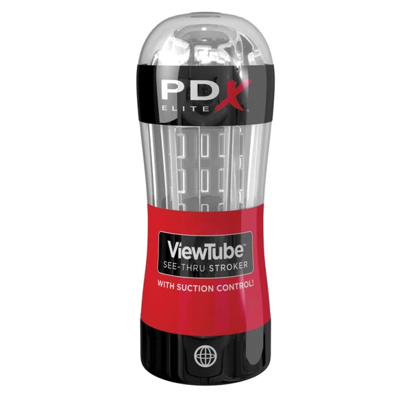 Maszturbátor átlátszó PDX Viewtube see-thru stroker
