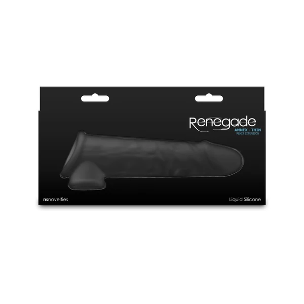 Fekete vékonyfalú péniszköpeny Renegade Annex thin black