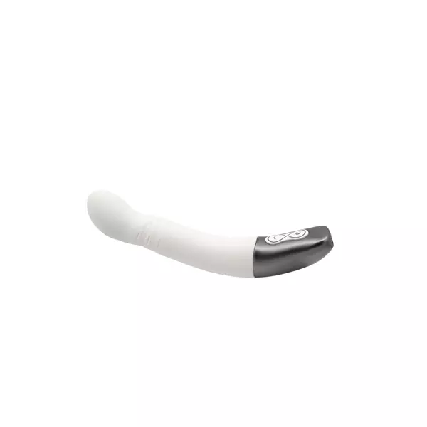 G-pontos vibrátor Titanz 8" silicone rechargeable vibrator in ivory white