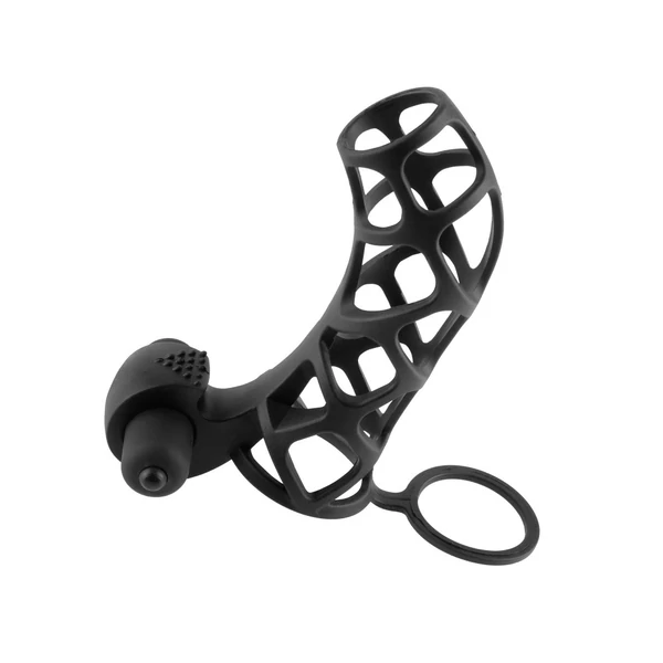 Pénisz ketrec szilikonból Extreme silicone power cage  black