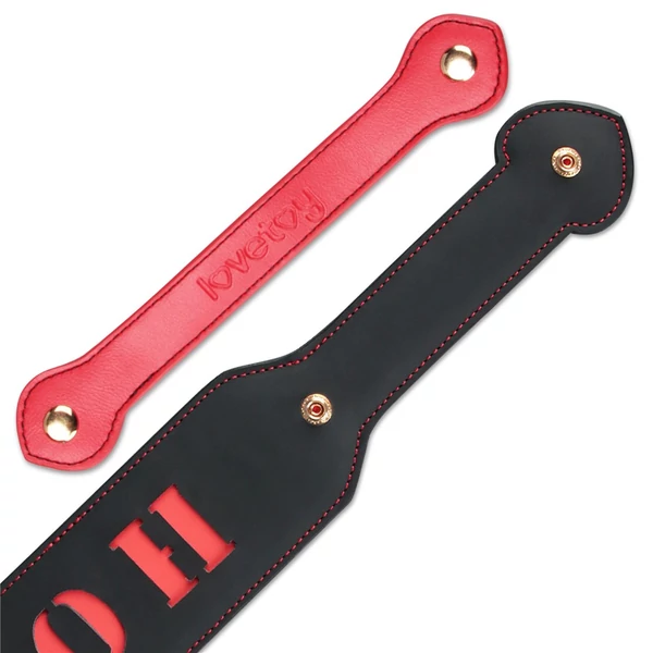 Mélynyomott mintás műbőr paskoló 38 cm - Rebellion Reign paddle "hoe"