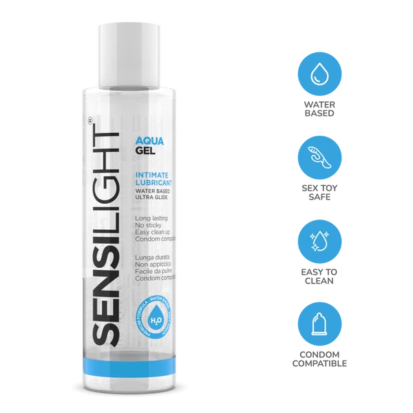 Vízbázisú síkosító Sensilight aquagel, 150 ml