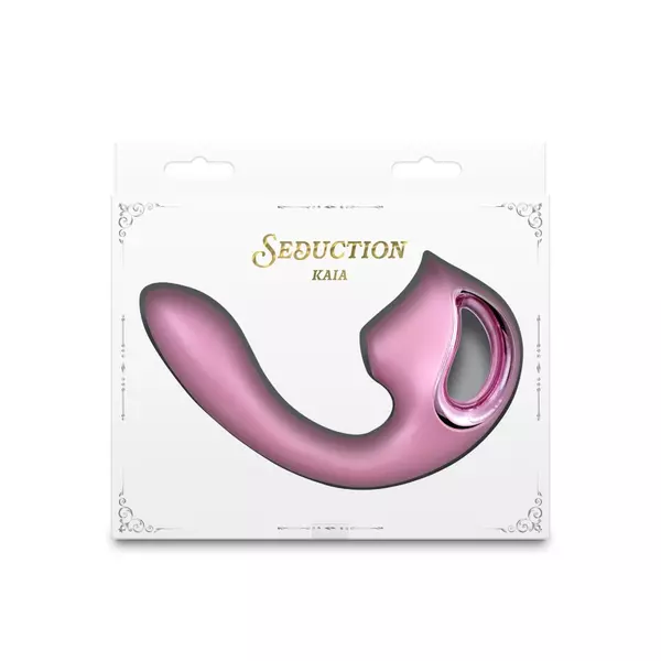 Léghullámos Seduction - kaia - metallic pink vibrátor