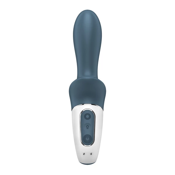 Felfújható vibrátor g-pont és csikló izgatásra Air pump booty 2 kékesszürke