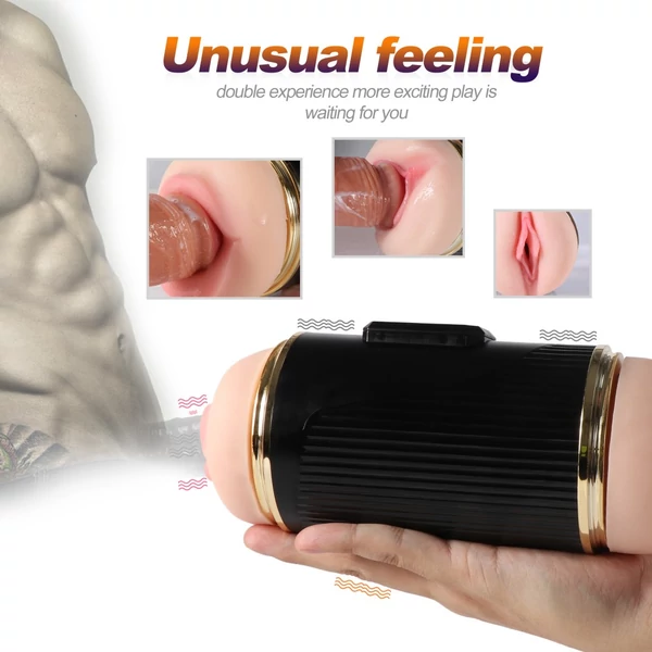 Vibrátoros vagina és száj maszturbátor Kay Double-end Masturbation Cup