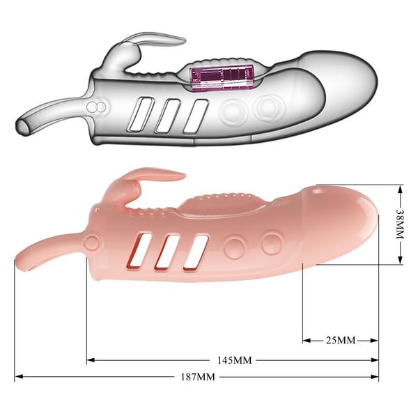 Péniszhosszabbító és vastagító testszínű, penis sleeve sloane 