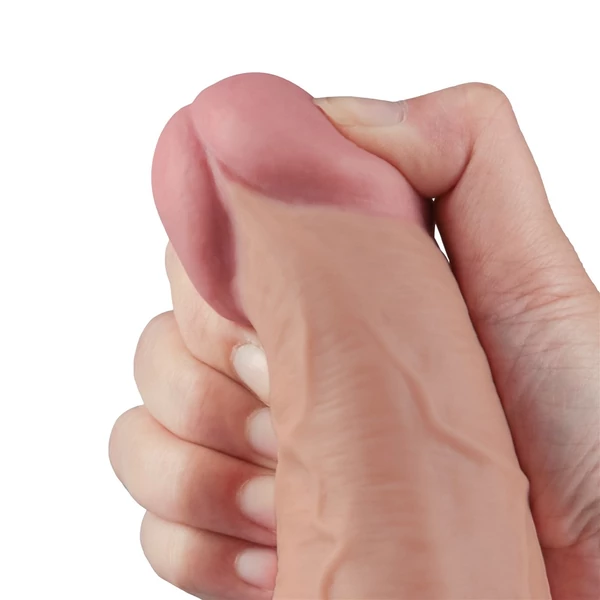 Realisztikus vibrátor 10.5" real softee rechargeable vibrating dildo(flesh)