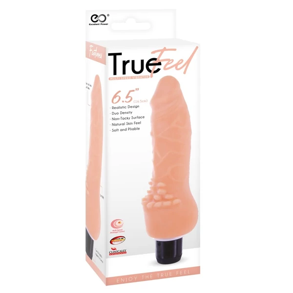 Realisztikus vibráror - True feel tpr vibrátor 6.5" III