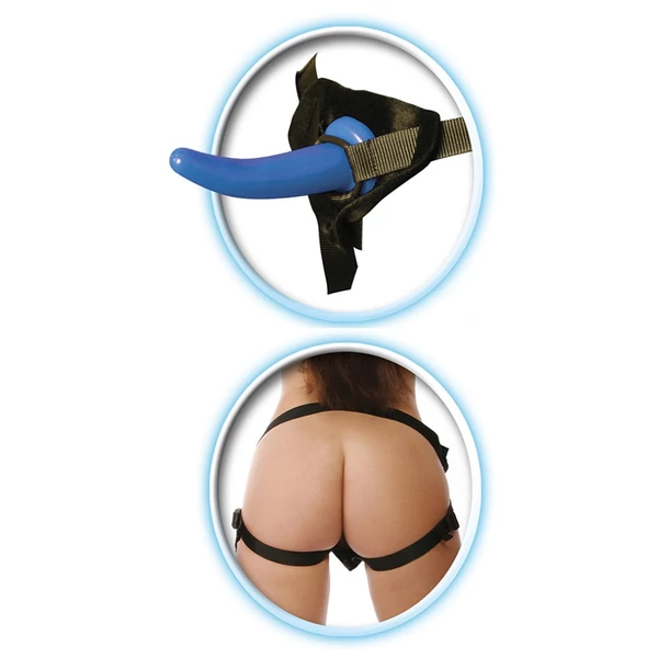Beginner's strap-on for him blue/black