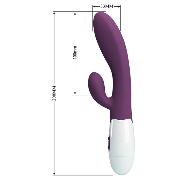 Csiklóizgatós g pontos vibrátor Pretty love alvis purple